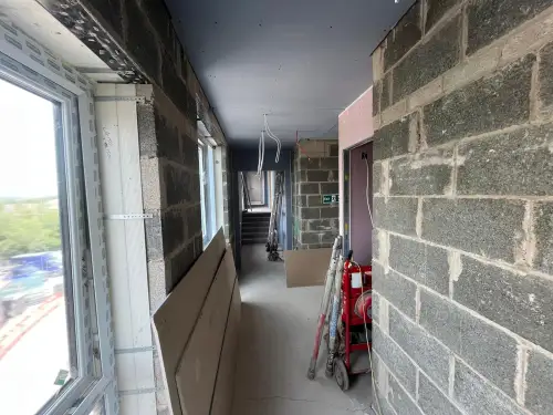 Click Here To Enlarge This Photo Of 16 Apartment Block  Drylining & Plastering Package